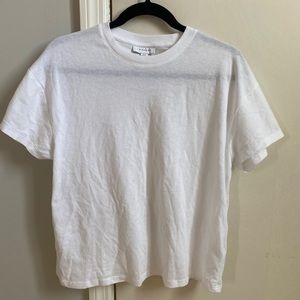 Topshop cropped white tee